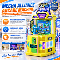 Nouvelle Machine de Jeu d'Arcade Électrique Commerciale en Métal Mecha Alliance, Machine de Course de Voitures à Monnayeur pour Centres de Jeux