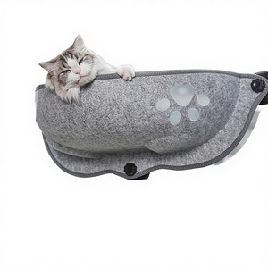 Cama de lujo sólida y desmontable de fieltro <span class=keywords><strong>para</strong></span> gatos con ventosas fuertes, hamaca colgante <span class=keywords><strong>para</strong></span> ventana y nido, perchero inalámbrico <span class=keywords><strong>para</strong></span> gatos - Product Image 6