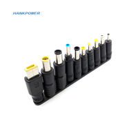 Juego de 10/8 Puntas de Conexión Universales para Adaptador de Corriente CA, Cargador, Kit de Conector de CC para Computadora Portátil, Adaptador de Alimentación