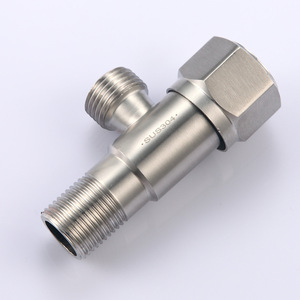 Zimani Stainless Steel Angle Valve 20mm Female Thread Hexagonal Wheel Stop Valve For <b>Hot</b> And <b>Cold</b> Water - Product Image 2
