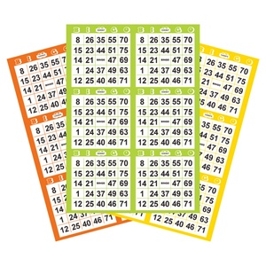 Custom Bingo Cards Digital Printing Personalized Bingo Game Cards Premium Art Paper Bulk Order - Product Image 4