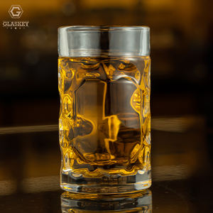แก้วช็อตขนาด 50 มล. ลายนูน แก้วเบียร์ทรงเตี้ยแบบมีรอยบุ๋ม สำหรับร้านอาหาร บาร์ และงานปาร์ตี้ - Product Image 3