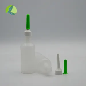 Garrafa de plástico transparente descartável, garrafa descartável de 120ml/133ml do glicerino, para líquido com bicos longos macios