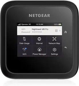 NETGEAR M6 Pro 5G WiFi 6Eモバイルホットスポットルーターポータブルビジネスコンパニオン、最大8Gbpsのロック解除のための高速で安全な接続