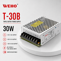 Alimentation à découpage triple sortie 30W 5V 12V 24V, convertisseur AC-DC pour caméra de vidéosurveillance, bande LED, machine CNC, automatisation industrielle