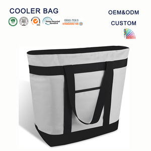 Bolsa Térmica Reutilizable Grande Personalizada con Cierre, Bolsas de Compras Térmicas a Prueba de Fugas para Entrega de Alimentos, Viajes a la Playa, <span class=keywords><strong>Uber</strong></span> <span class=keywords><strong>Eats</strong></span>, Picnic - Product Image 1