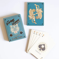 Cartes à Jouer Personnalisées avec Boîte Rigide et Estampage à Chaud, Portables pour Fêtes d'Anniversaire, Jeux et Poker (Cartes de Jeu Personnalisées)