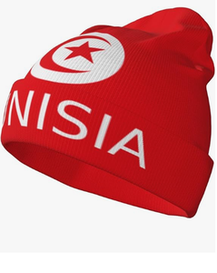 Bonnet tricoté drapeau <span class=keywords><strong>Tunisie</strong></span> 2026 pour match de football, vente en gros, logo personnalisé, chaud et confortable, promotion - Product Image 1