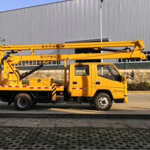 Camión con Plataforma Elevadora Telescópica de <span class=keywords><strong>14</strong></span> y 16 m, Chasis JMC Comercial Ligero, Doble Cabina, Conveniente para el Servicio Municipal Diario en Sudamérica - Product Image 1