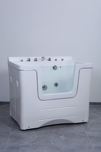 Bañera Eléctrica Ajustable en Altura <span class=keywords><strong>para</strong></span> Mascotas, de Acrílico, Blanca, <span class=keywords><strong>para</strong></span> <span class=keywords><strong>Lavado</strong></span> de <span class=keywords><strong>Perros</strong></span>, Equipo de Peluquería Canina y Spa, con Drenaje - Product Image 4