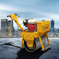 Compacteur à tambour vibrant simple FURD 5HP avec moteur Changfa, capacité de 5 tonnes, avec pompe hydraulique pour la construction routière (modèle FYL-600C)