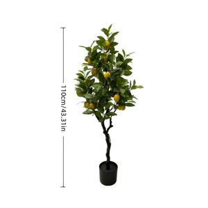 Collection de décorations de jardin modernes personnalisées de verdure tropicale résistante aux UV haute usine de citronniers artificiels vivants en gros - Product Image 4