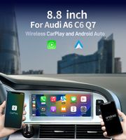 Autoradio 8,8 pouces, écran tactile, nouveau design, système de navigation Android avec cadre d'affichage d'origine pour AUDI A6 C6