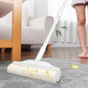 Wholesale Extendable Long Handle Sticky <b>Large</b> Lint <b>Rollers</b> for Pet Hair Floor Carpet Couch with 60 Sheets Refills - Product Image 1