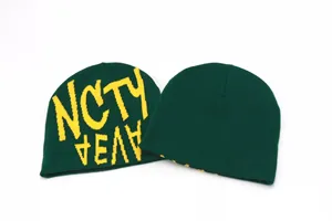 OEM оптовая продажа Пользовательский логотип мода жаккардовая шапочка шапка зимняя шапка