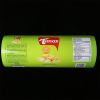 Film en rouleau pour sachets de chips en aluminium avec logo personnalisé, pour machine d'emballage automatique, film de laminage