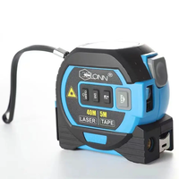 Ruban à mesurer laser 3 en 1 avec écran LCD, ruban de 5 m, laser de 40 m