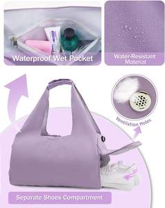 Free sample New Designer Women's <b>Gym</b> <b>Bag</b> for Yoga and Fitness Dry and Wet Separation Tote Duffel Waterproof <b>Sports</b> Racket <b>Bag</b> - Product Image 2