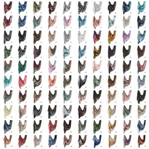100 couleurs personnalisé cravate teinture imprimé Hijab tête écharpe Premium femmes musulmanes Ombre châle aquarelle marbre Hijabs - Product Image 6