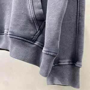 Yingling Stone Vintage Washed Hoodie Tie Dye 3d Print Acid Wash Hoodie Heavyweight Cotton French Terry Oversized Men's Hoodies - Product Image 5