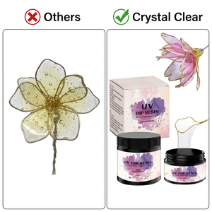 High Grade <b>UV</b> Dip Resin Kit Anti Yellowing High Performance Crystal Clear Liquid for Delicate Wedding Bridal Bouquets - Product Image 4