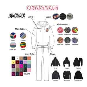 Conjunto Deportivo Personalizado con Logotipo para Hombre, Ropa Deportiva, Sudadera con Capucha y Pantalones de <span class=keywords><strong>Chándal</strong></span>, Conjunto de 2 Piezas - Product Image 6