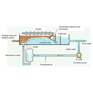 Abwasser behandlungs geräte zur Phosphor entfernung Schwimm vorrichtung für gelöste Luft zur chemischen Wasser reinigung - Product Image 2