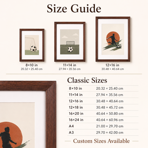 Présentoir mural vertical classique en bois A3/A4, rustique et vintage, pour photos, souvenirs <span class=keywords><strong>de</strong></span> football, durable et léger, à faire soi-même - Product Image 5