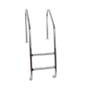 Escalera universal de acero inoxidable resistente al óxido de 2 escalones para piscinas sobre el suelo - Product Image 3