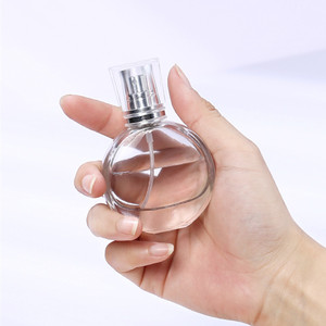 Hot Sale Empty Glass <b>Spray</b> Bottle 25ml Oblate Screw Gold <b>Silver</b> Nozzle Perfume Bottles - Product Image 3