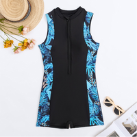 Maillot de bain une pièce sans manches pour femme, style sport, avec fermeture éclair, idéal pour le surf et la natation, fabrication OEM