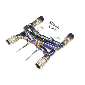 Système d'échappement Ouchi McLaren Nouvelle conception à double X-Pipe Mclaren <span class=keywords><strong>720S</strong></span> 4.0T Échappement Catback Tuyaux en titane de 1,5 mm d'épaisseur Accessoires de voiture - Product Image 1