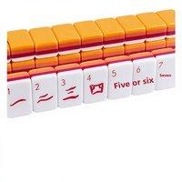 Jeu de Mahjong américain en acrylique, ensemble complet de 166 tuiles, jeu de table portable pour les fêtes de famille, les voyages et les divertissements en intérieur, vente en gros