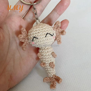 <span class=keywords><strong>Crochet</strong></span> Mini Juguetes Llavero Amigurumi Animales Hecho a mano Axolotl <span class=keywords><strong>Ajolote</strong></span> Plushie <span class=keywords><strong>Crochet</strong></span> Llavero - Product Image 3