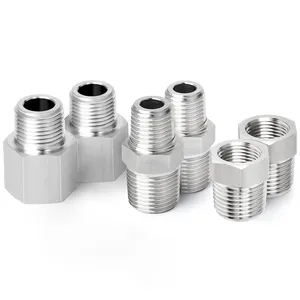 Forging Of 304 Stainless Steel Fitting Hex Bushing Reducer Adapter Reducing Hex Nipple