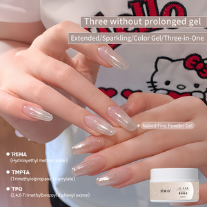 Gel UV 3-en-1 Nouvelle Génération Sans HEMA, Sans TPO, Sans TMPTA avec Paillettes Fines, Extenseur, Durcissant, Non-Extensible, pour Moulages de Sculpture d'<span class=keywords><strong>Ongles</strong></span> - Product Image 1