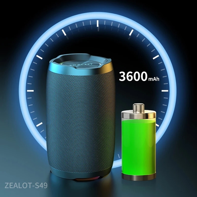 Zealot S49 Boombox Blue Tooth Wireless 20W Small Portable Speaker Card Household Outdoor Loud Subwoofer Support Fm Radio Tf