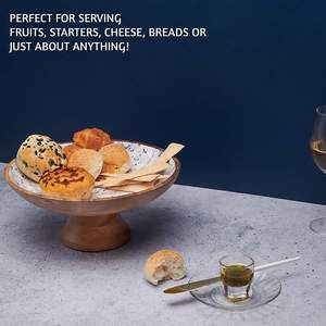 OFFERTA SPECIALE Ciotola per Frutta <span class=keywords><strong>in</strong></span> <span class=keywords><strong>Legno</strong></span> Decorativa per Bancone Cucina o Centrotavola Grandi Ciotole per Servire Pane o Frutta - Product Image 4