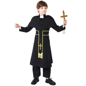 Disfraz de Sacerdote Medieval de Lujo para Niños, Disfraz de <span class=keywords><strong>Padrino</strong></span> para Fiesta de Halloween - Product Image 2