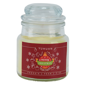 Yuhuan Scented <b>Candle</b> Round Christmas Eco-Friendly Handmade Soy Wax Fragrance Ornament Winter Holiday Decor - Product Image 3