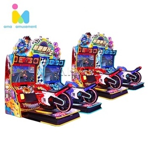 Ama giải trí hoạt động bằng đồng xu mô phỏng động cơ Arcade đua xe trò chơi máy 2 trò chơi <span class=keywords><strong>Parkour</strong></span> vật liệu kim loại - Product Image 3