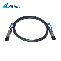 Câble DAC Hilink 100G QSFP28 vers QSFP28 DAC 1M/2M/3M/5M à connexion directe passive en cuivre, 30AWG, PVC Twinax DAC