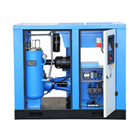 Compresor de Aire de Tornillo Industrial de 7.5kw, 11kw, 15kw, 22kw con Secador de Aire y Tanque de Almacenamiento de Gas