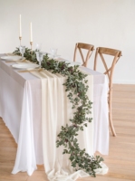 Guirlande de vigne artificielle Ficus, fausses plantes suspendues à feuilles vertes, verdure artificielle pour centres de table, décoration murale de mariage