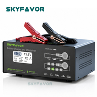 Chargeur de batterie universel 12V 24V 36V 48V 60V 72V 12A rapide et automatique pour batteries au plomb-acide, lithium et LiFePO4