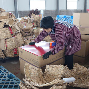 Panier à suspendre fait main en rotin bohème en <span class=keywords><strong>osier</strong></span> décoratif de style Art déco pour la maison décoration <span class=keywords><strong>murale</strong></span> - Product Image 5