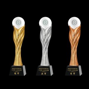Custom Blackball Pool/Snooker Torneo Crystal Trophy-Trofeo creativo y diseño de medallas con servicios de grabado - Product Image 4