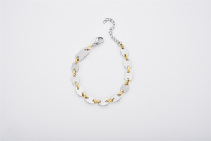 Elegant Unisex Silver Oval Link Design Bracelet Fashion <b>Chain</b> for Engagement - Product Image 5