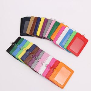 Porta Tarjetas de Identificación Vertical y Horizontal de Piel Sintética de Buena Calidad y Precio Económico, con Doble Ranura para Tarjetas - Product Image 2