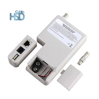 Probador de Cable de red profesional 4 en 1 RJ45/RJ11/USB/BNC Cable LAN Cat5 Cat6 Cable probador de Cable remoto piezas de Telecomunicaciones